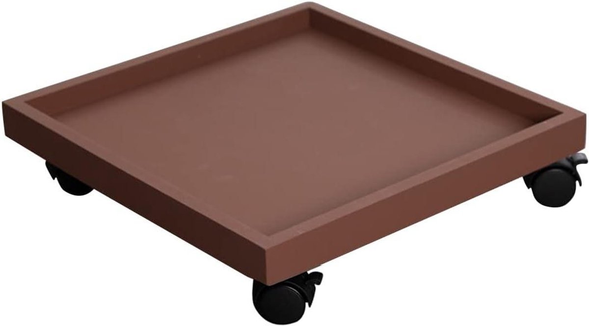 Plantenwagen op wielen - Bloemen trolley - Gemakkelijk verplaatsen - Waterdicht FRP materiaal - Tot 90 kg - Zwart