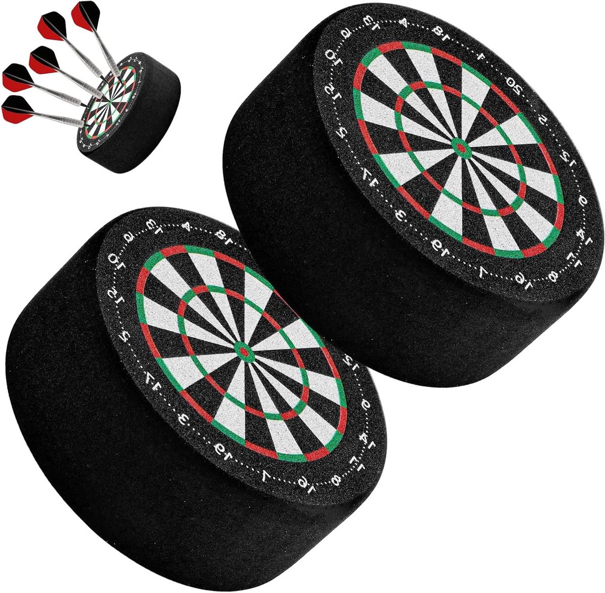 Dartpijlhouder set van 2, mini dartpijlstandaard voor soft- en steeltip darts, ideale dartaccessoires voor spelers
