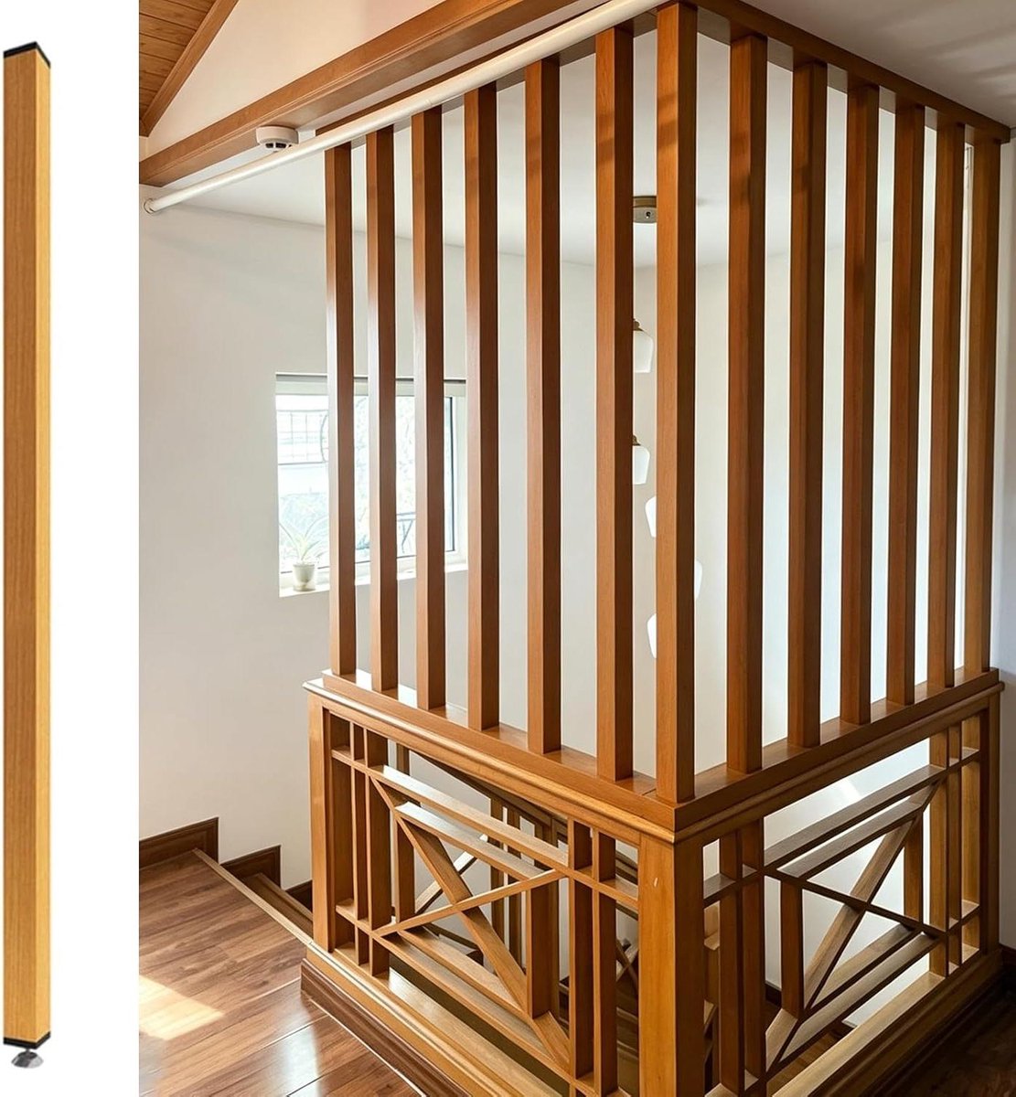 Kamerscheider Palen - Houten Latten Scheiding - Ruimte Indelen - Boorvrije Installatie - V