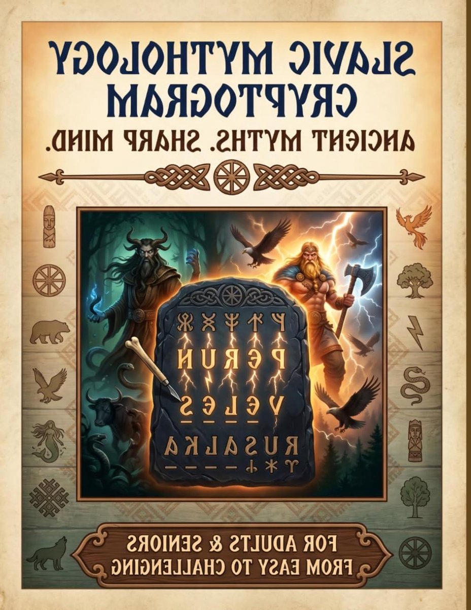 Mythologie Puzzelboek - Raadsels Oude mythen - Geestelijke Uitdaging - Slavische thema cryptogrammen - 102 Puzzels - Niet gespecificeerd