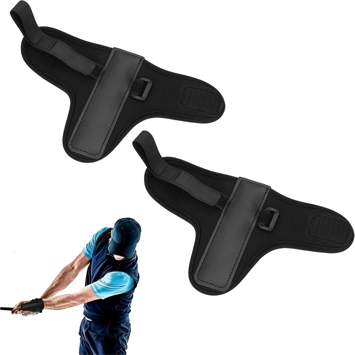 Golf Training Pols Fixator Set - Polssteun voor Beginners, Verstelbare Clamp voor Golftechniek, Verbeter Swing en Precisie