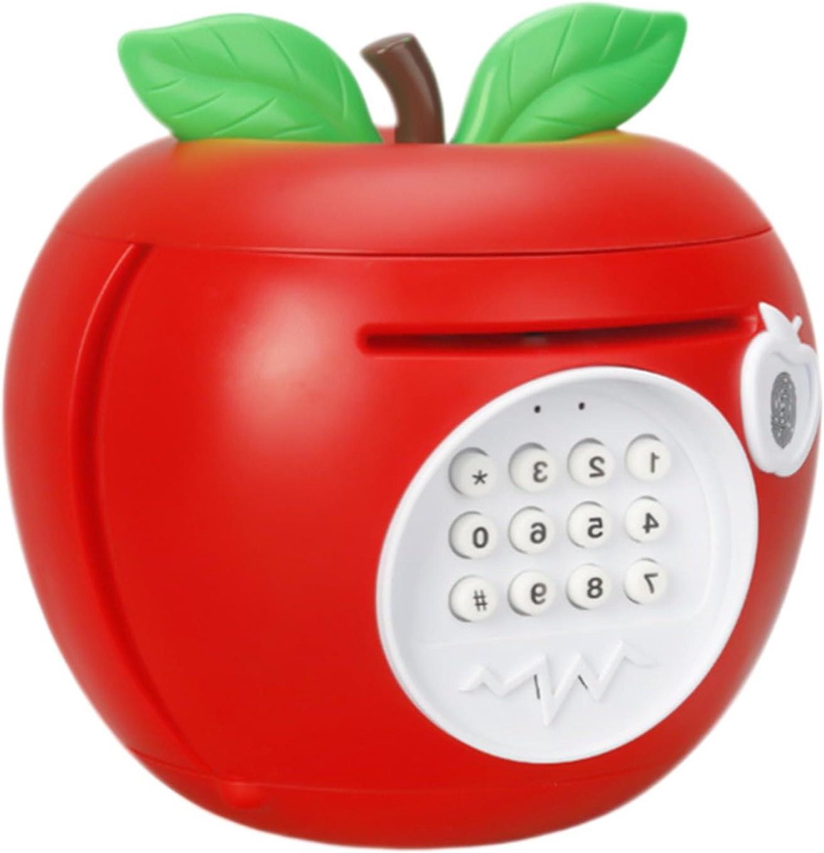 Spaarpot Kluis - Geldbox Kinderen - Geld Leren Besparen - Wachtwoord Beveiliging - 18 cm - Rood