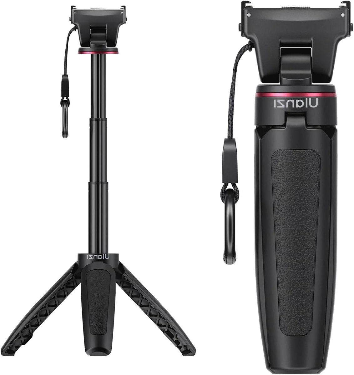 Mini Statief met Magnetische Snelkoppeling voor Actiecamera's, 2-in-1 Selfie Stick en Statief, Lichtgewicht en Draagbaar, 26cm Telescopische Stok voor Fotografie en Vloggen