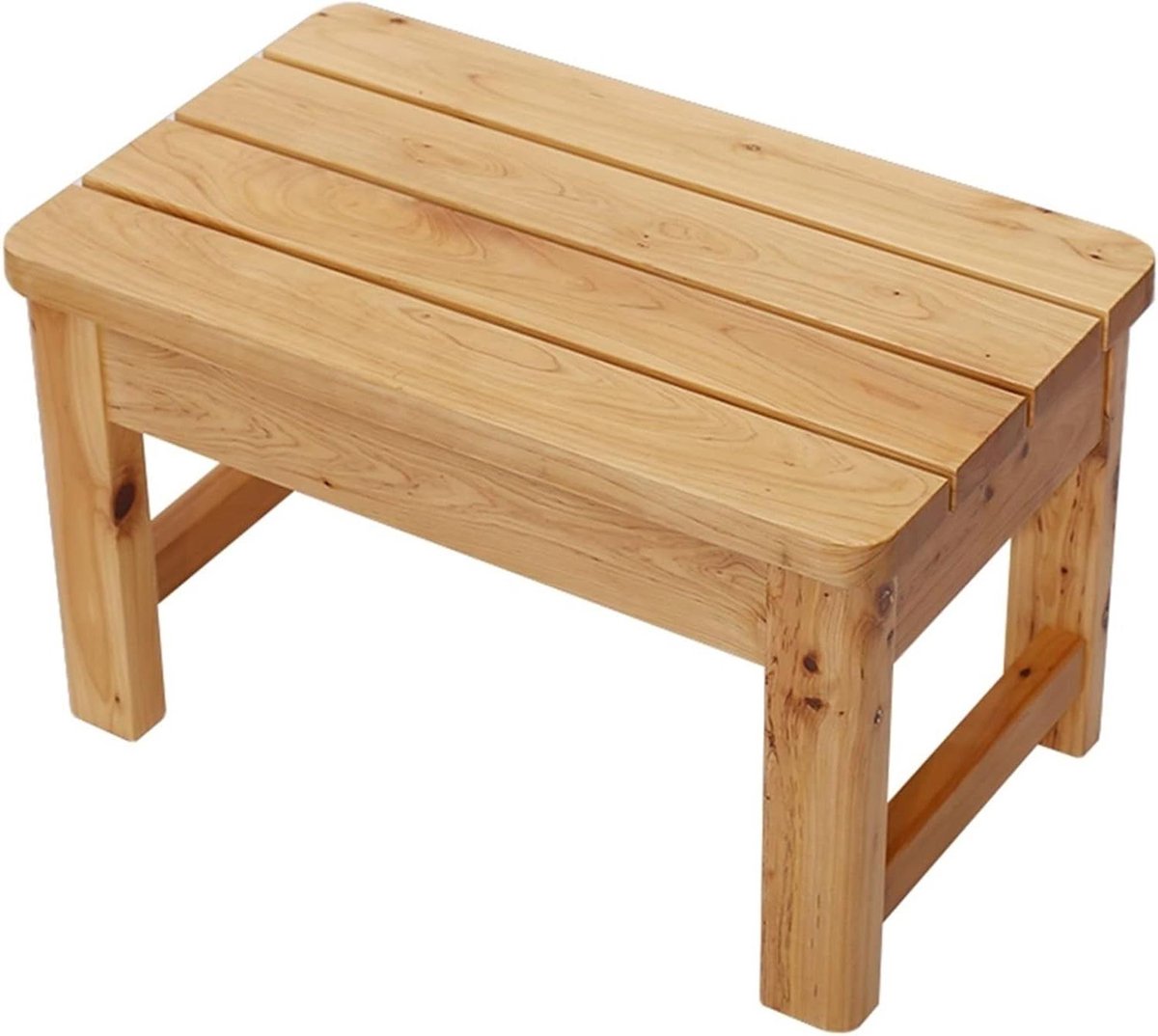 Houten Douchestoel - Badkamer Bankje - Comfortabel Douchen - Stabiel Anti-slip Ontwerp - 50x30x40cm - Houtkleur