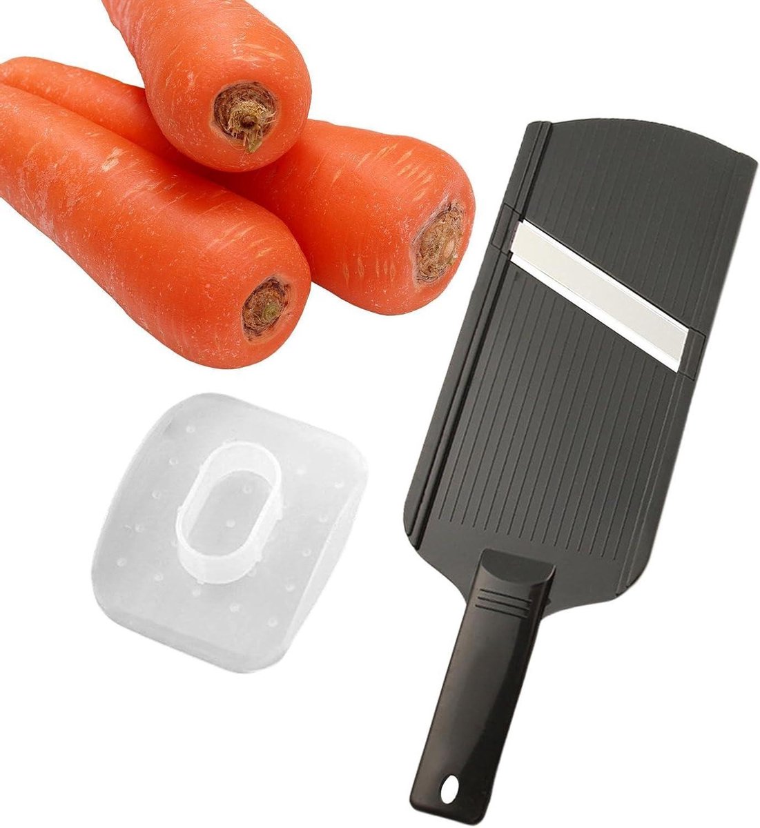 Groentesnijder - Keukenapparaat - Snel snijden - Veiligheid keramisch - 34 cm - Zwart