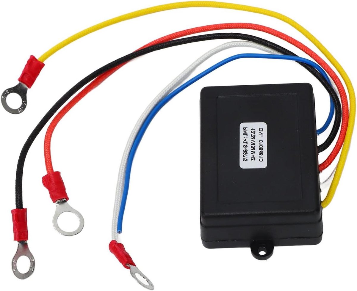 Lier Afstandsbediening - Draadloze Controller - Lier Bediening - Waterdicht ABS Ontwerp - 22 Meter Bereik - Zwart