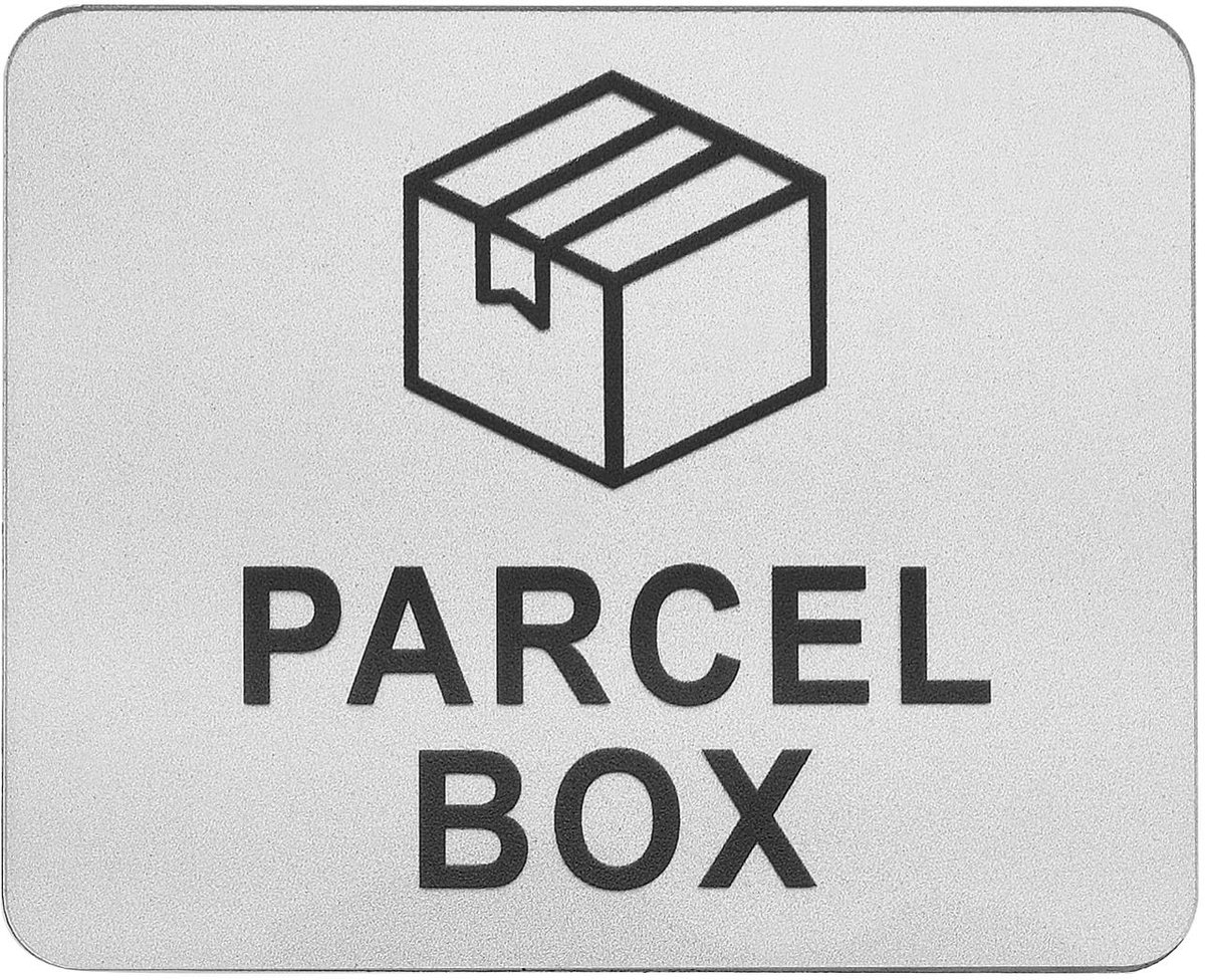 Dailygoody - Acryl Pakketlabel - Zelfklevend - Ideaal voor Pakketten - Zilver - Geen Verloren Goederen - Voor Thuis en Commercieel Gebruik