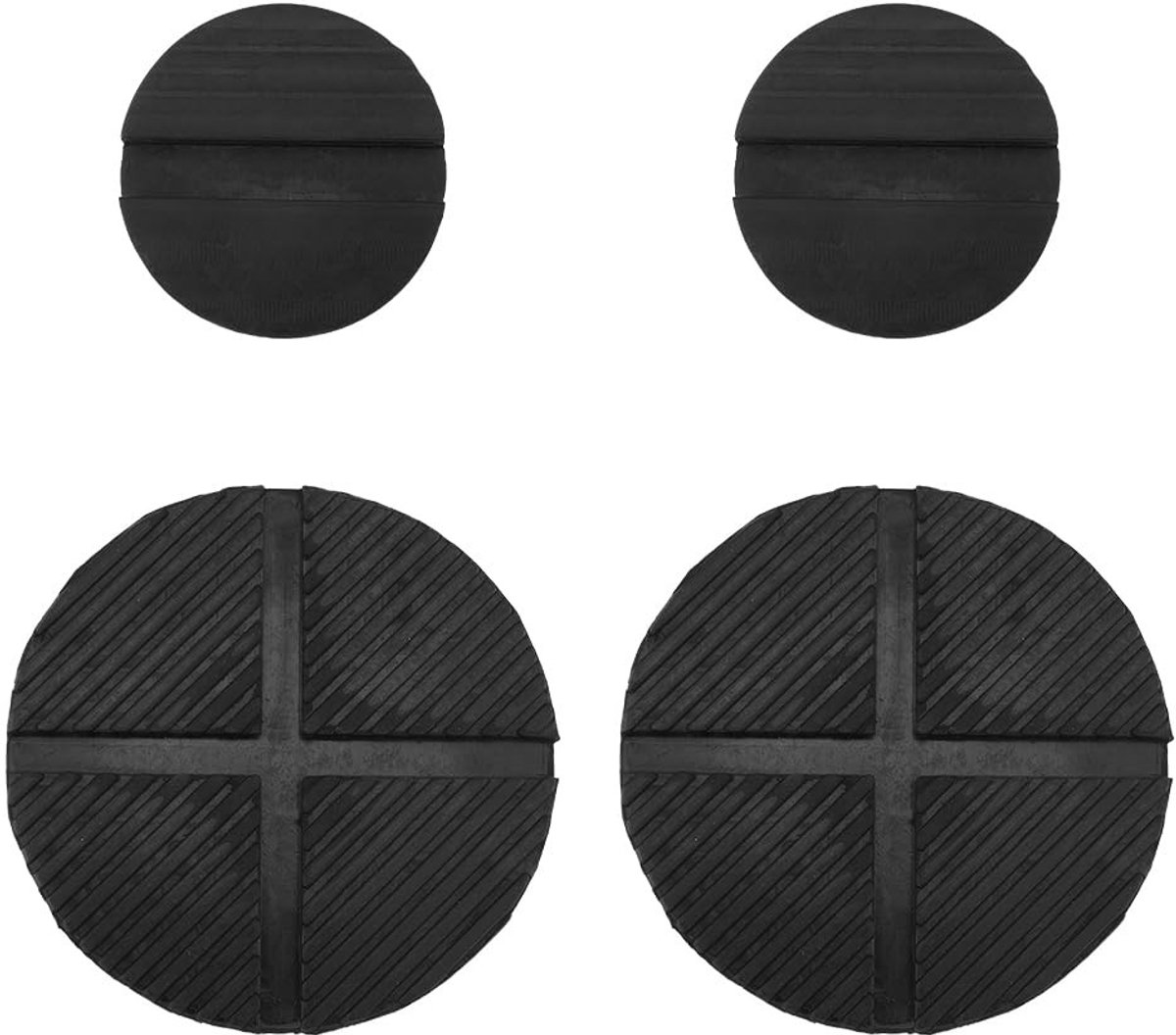 Dailygoody - Rubber Jack Pads - Antislip - Universeel - Zwart - Auto Reparatie Accessoires - 4 Stuks - Geschikt voor Diverse Voertuigen