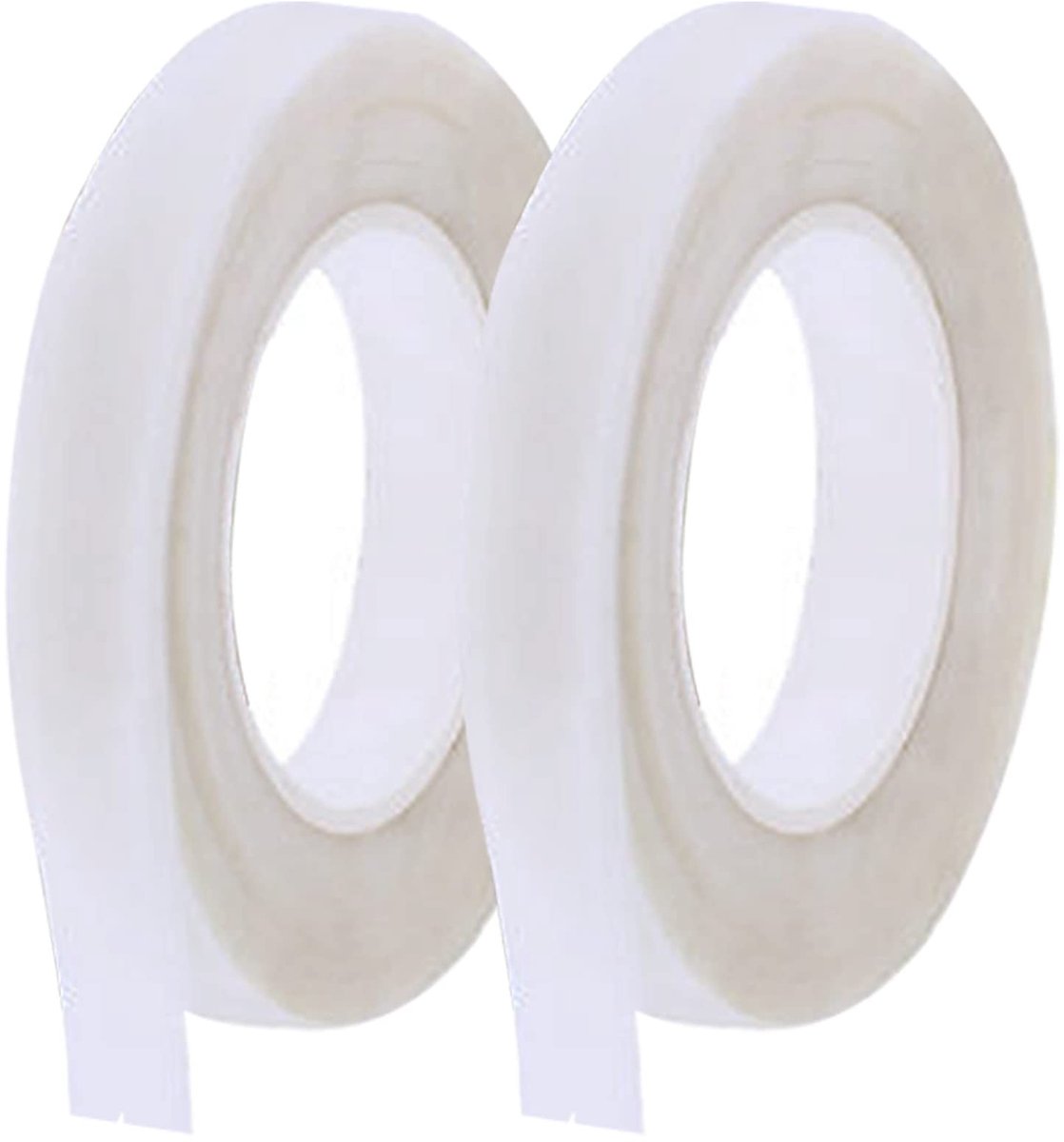 Dailygoody - Crêpetape - Bloemistenlint - Sterk en eenvoudig te gebruiken - Wit - Decoratie voor boeketten - Perfect voor DIY kunsthandwerk - 2 rollen