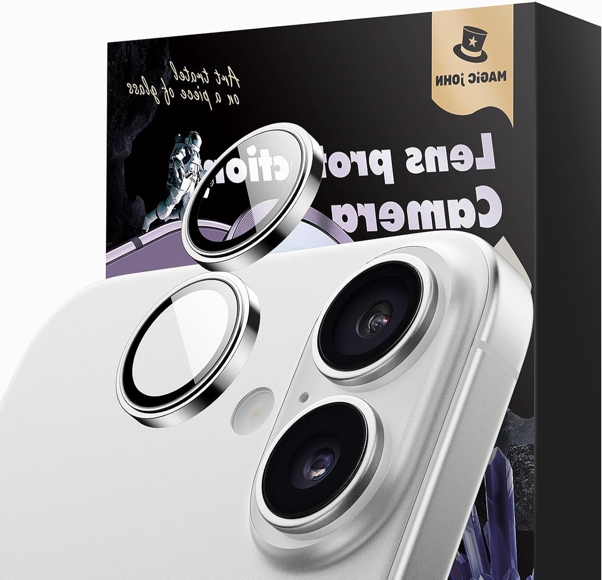 Camera Lens Bescherming voor iPhone 16/16 Plus - 2 Sets, Schokbestendig en Krasvrij