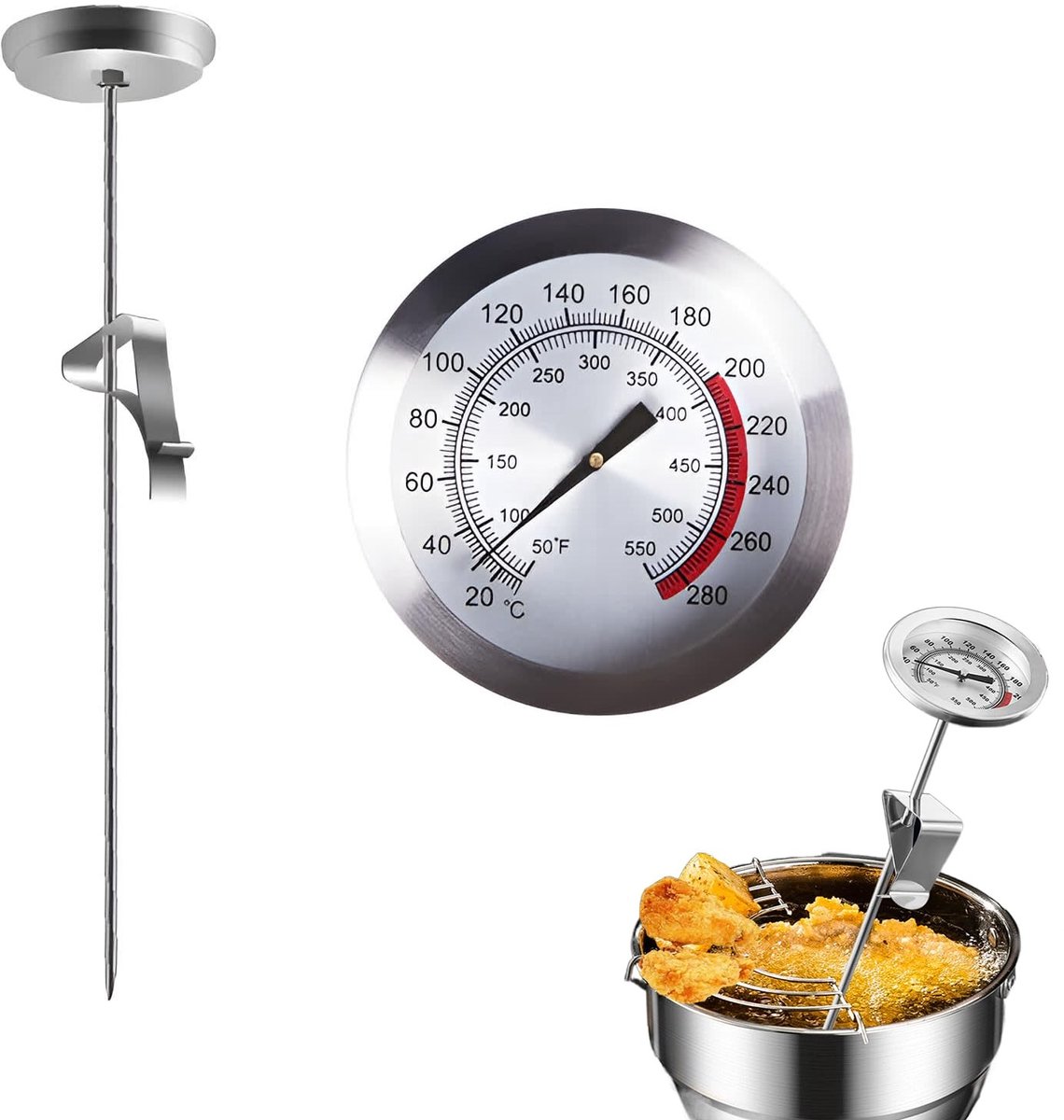 Golden crown - Keukenthermometer - Digitale Vleesthermometer - Perfecte Kookresultaten - Nauwkeurig - Gebruiksvriendelijk - Ideaal voor vlees - Geschikt...