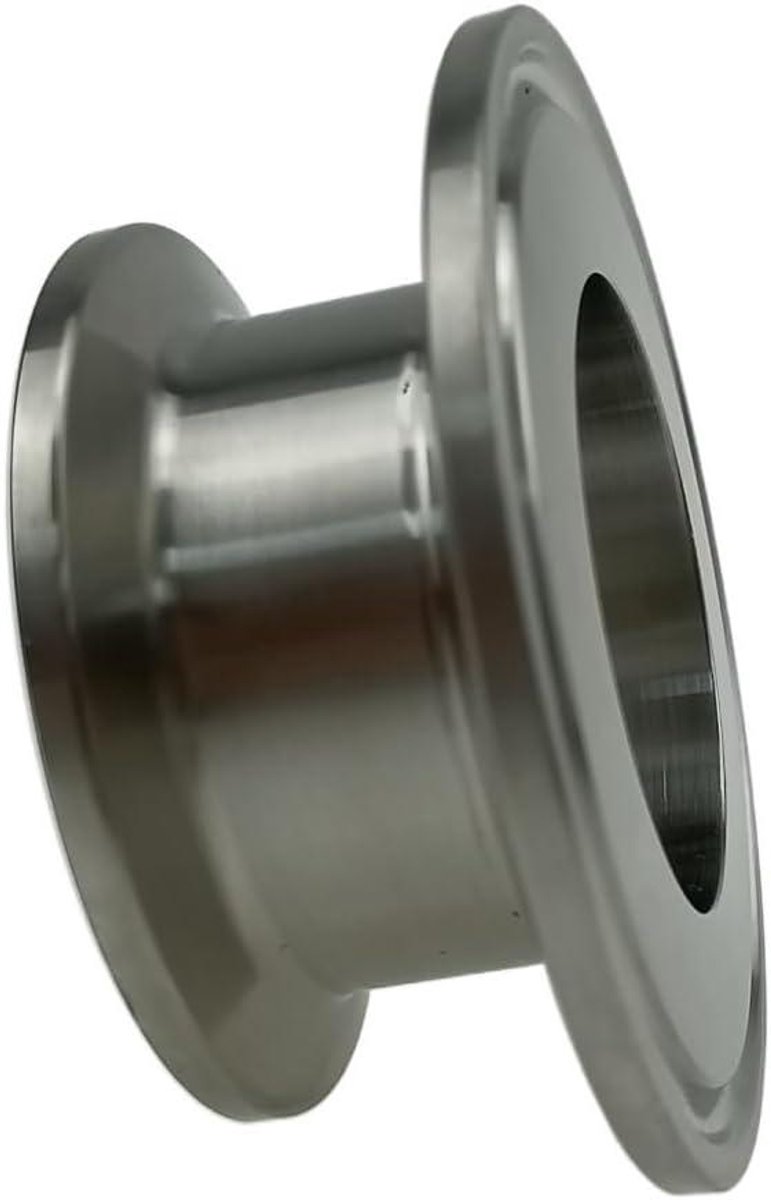 Sanitaire Blindplaat Reducer - Klem Plug Adapter - Leidingsystemen Afsluiten - Roestvrij Staal 304 - TC50.5mm x 106mm - Zilverkleurig