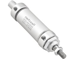 Luchtcilinder - Dubbelwerkend - Industriële Automatisering - Dubbele Actie - 32mm Boring 50mm Slag - Zilver