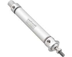 Luchtcilinder - Pneumatische Cilinder - Automatisering Toepassingen - Dubbelwerkend - 20mm Boring 100mm Slag - Zilver