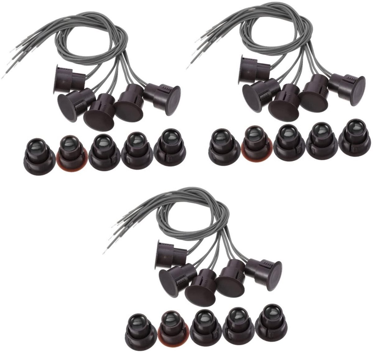 Deur Raam Alarm - Magnetische Sensor - Huis Beveiligen - Normaal Gesloten - 3 Sets - Wit