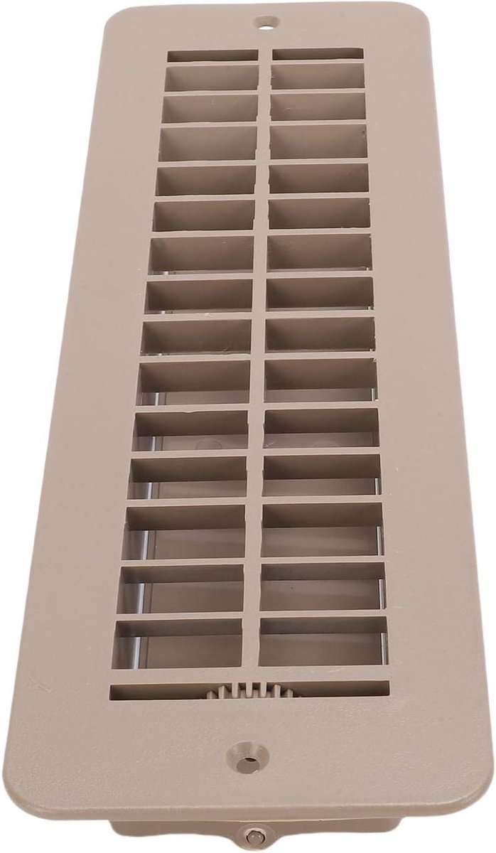 Ventilatierooster - Vloerrooster - Camper Ventilatie - Verstelbare Luchtstroom - 33 x 10 cm - Zwart