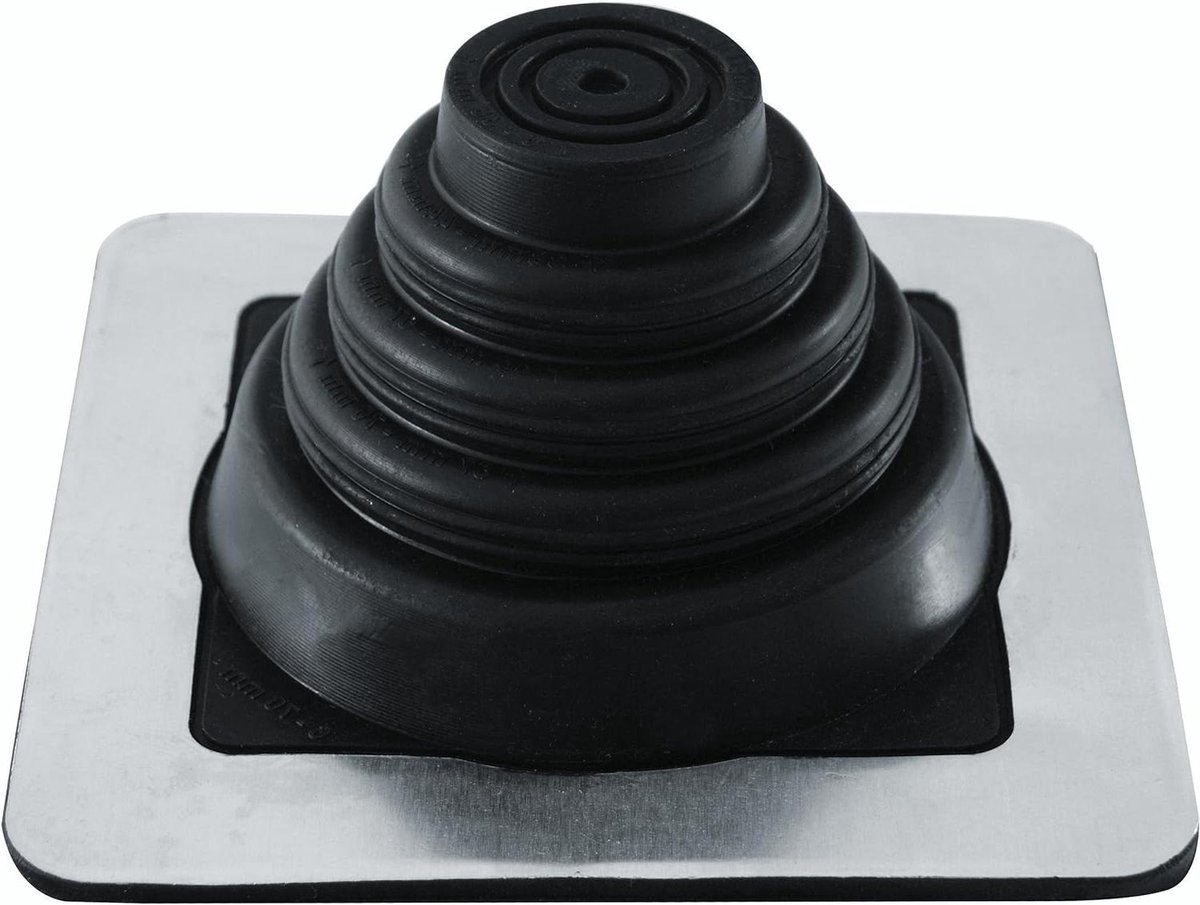 Dakdoorvoer Afdichting - Leiding Flens - Waterdicht Maken - Flexibele EPDM - 6-70 mm - Zwart