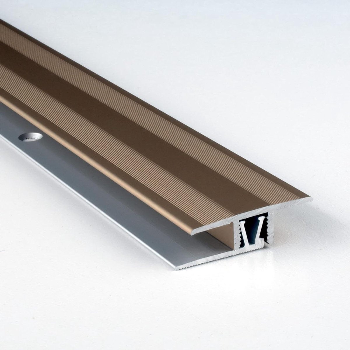 Overgangsprofiel - Vloerprofiel - Vloeren Afwerken - Kliksysteem - 270 cm - Brons licht