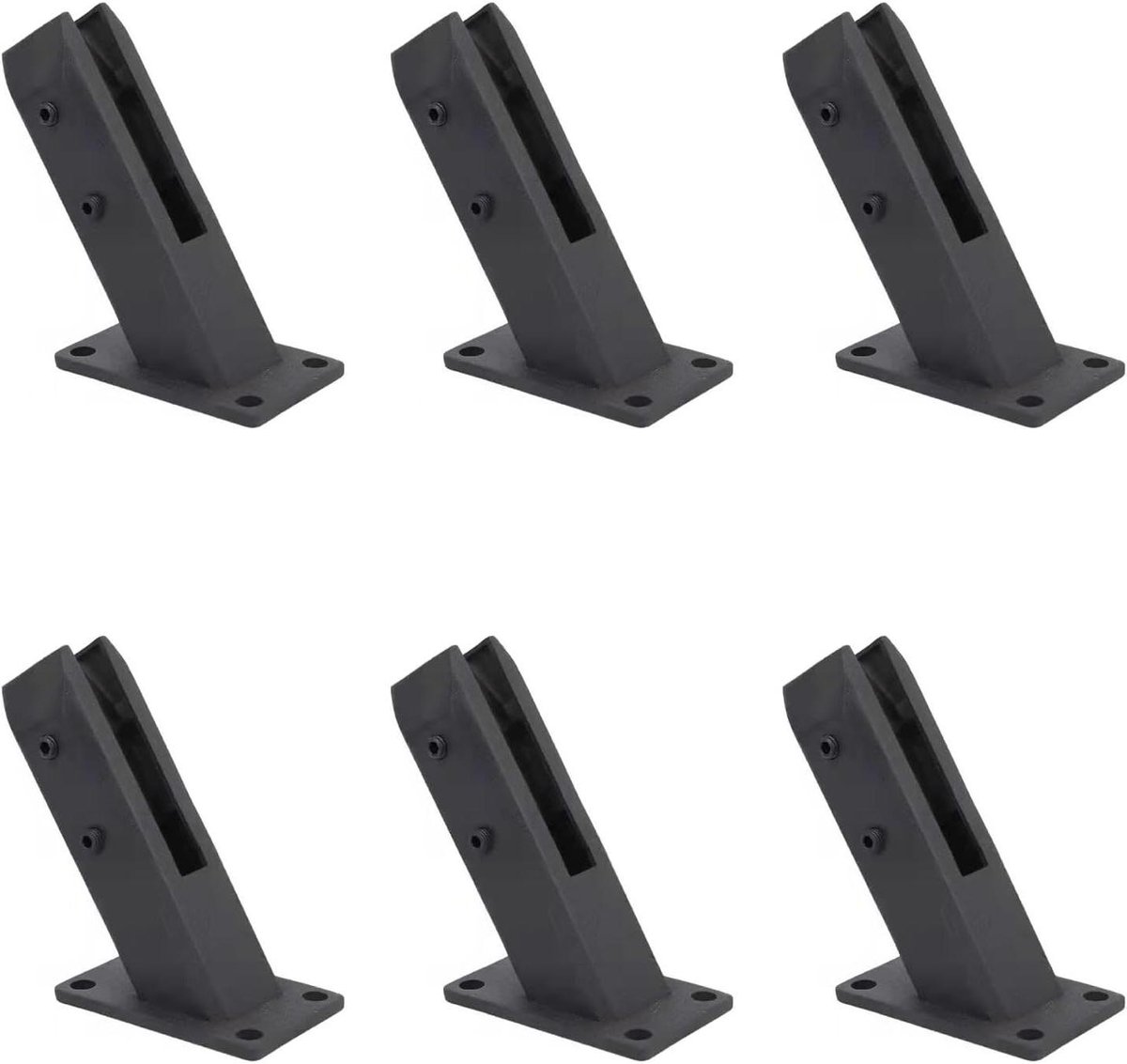 Trapleuning Clips - Glasbevestiging Beugels - Glazen Balustrades Maken - Roestvrij Staal 304 - 8-13mm Glasdikte - Zilverkleurig