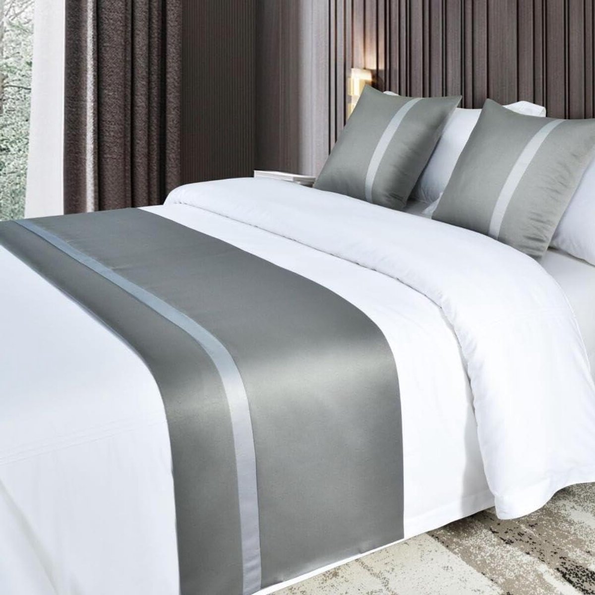 Bed Runner - Bed Decoratie - Slaapkamer Aankleden - Zachte Polyester Stof - 50 x 180 cm - 