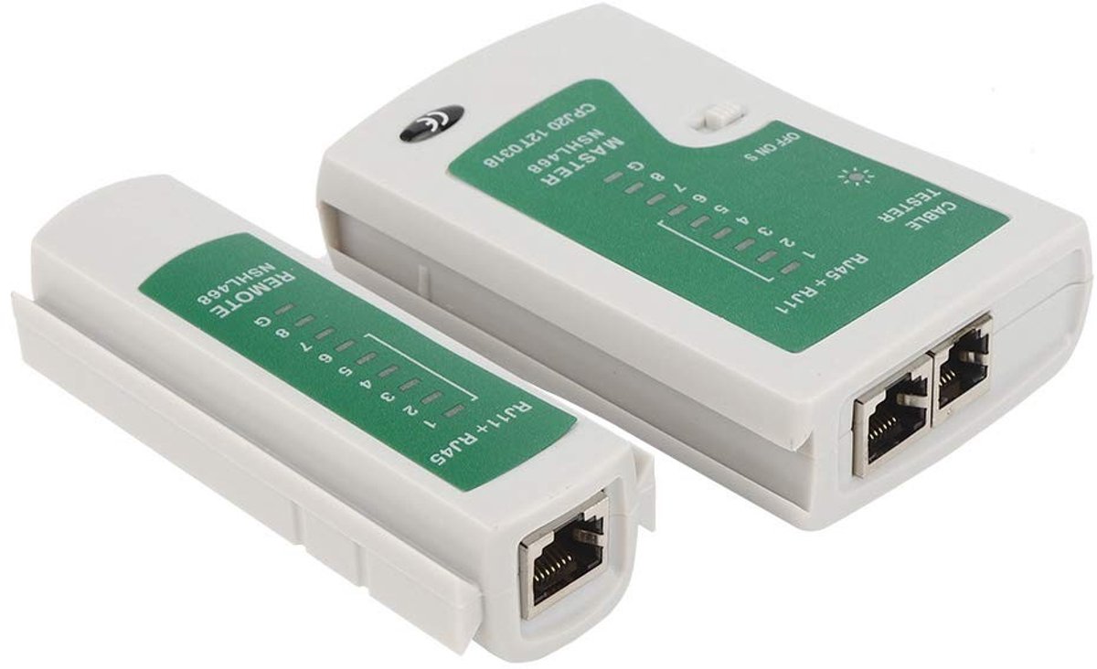 Store_8 - Netwerktester - Snel en Nauwkeurig Kabeltester - RJ11 RJ45 - Voor Telefoon en Ethernet - Eenvoudig Gebruik - Geschikt voor Thuis en Kanto...