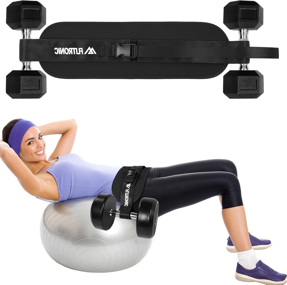 Verstelbare Heupdrukriem met Extra Padding voor Heupduw, Gewichtheffen, Fitness en Bodybuilding