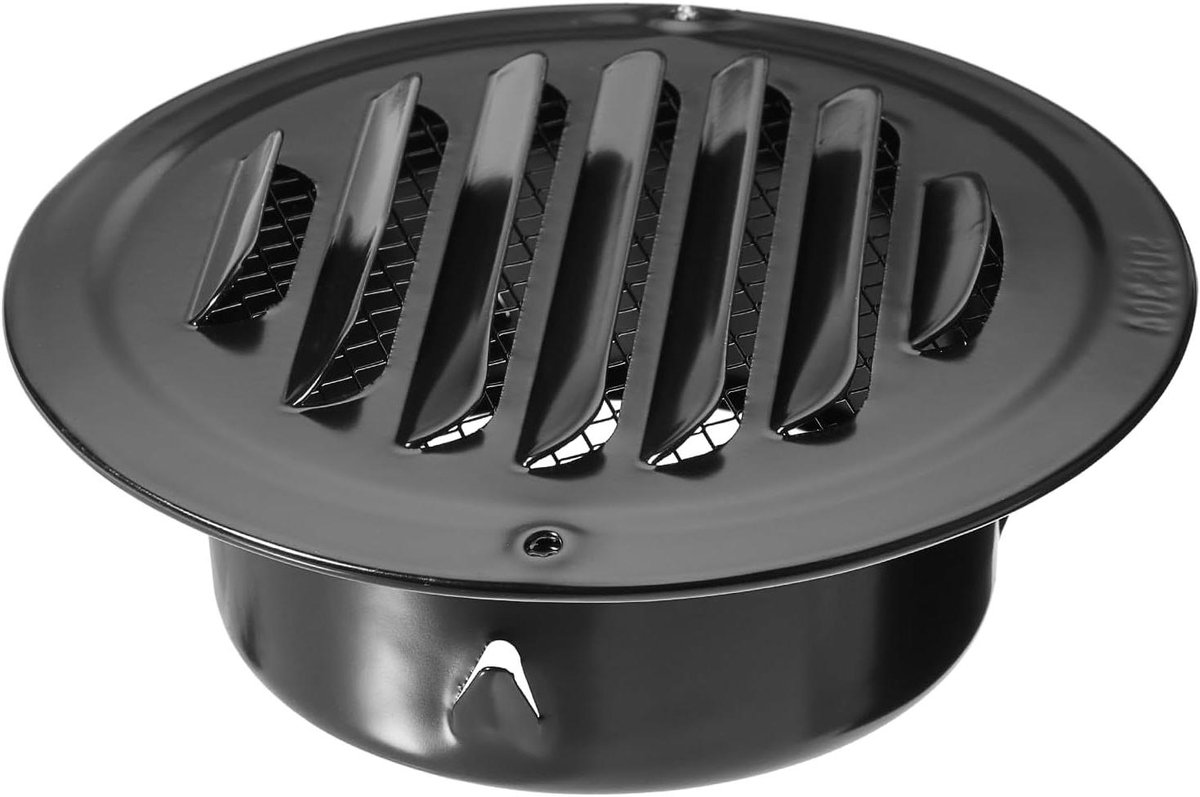Ventilatierooster Rond - Afvoerluchtrooster Insectenwering - Ventilatie Verbeteren - Roest