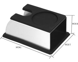Professionele Tampmat Houder voor Koffie - RVS en Silicone Tamping Mat Rack - Accessoires voor Barista en Koffieliefhebbers