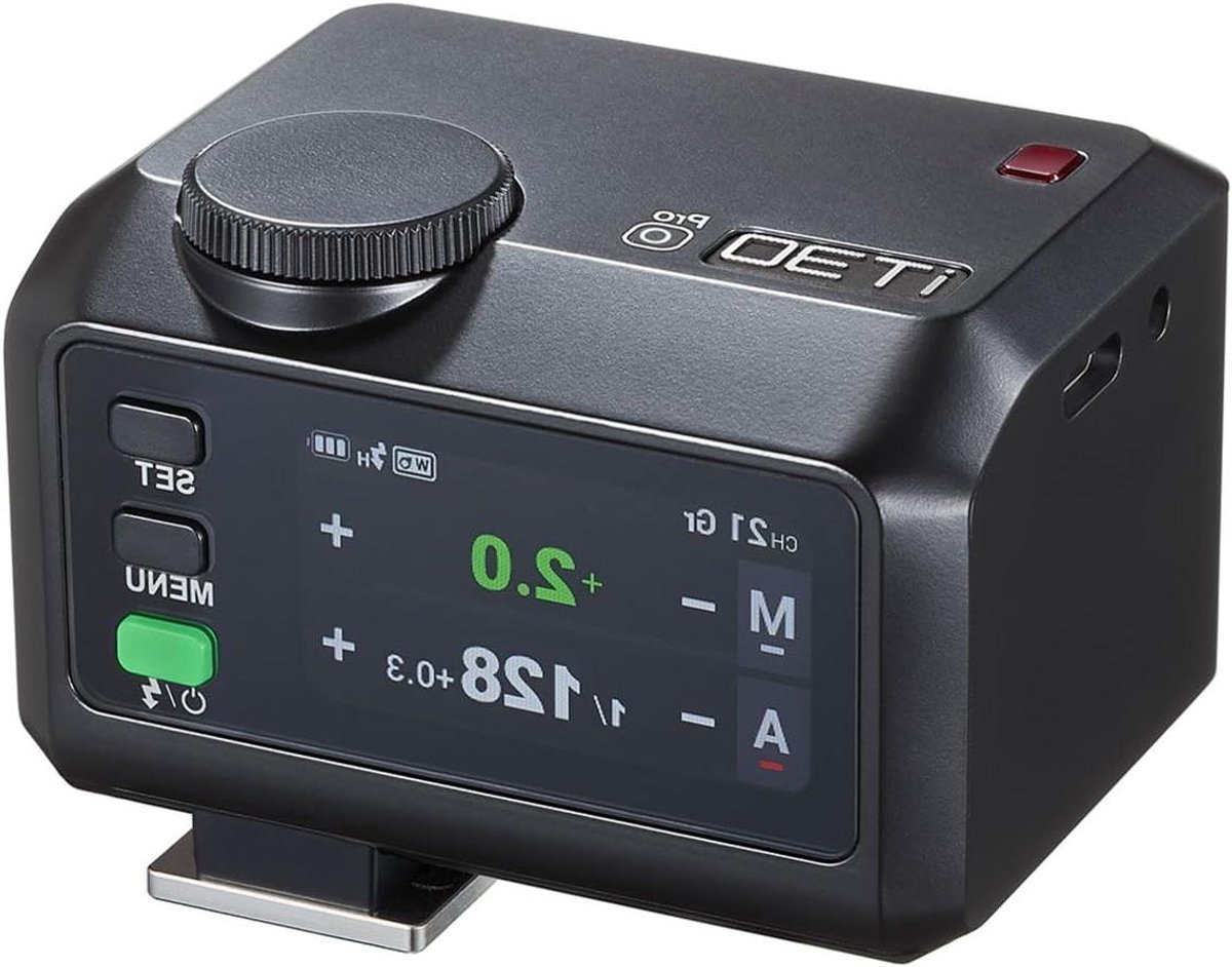 Draadloze Cameraflitser - Externe Flitser - Professionele Fotografie - Snelle Synchronisatie - 100m Bereik - Zwart