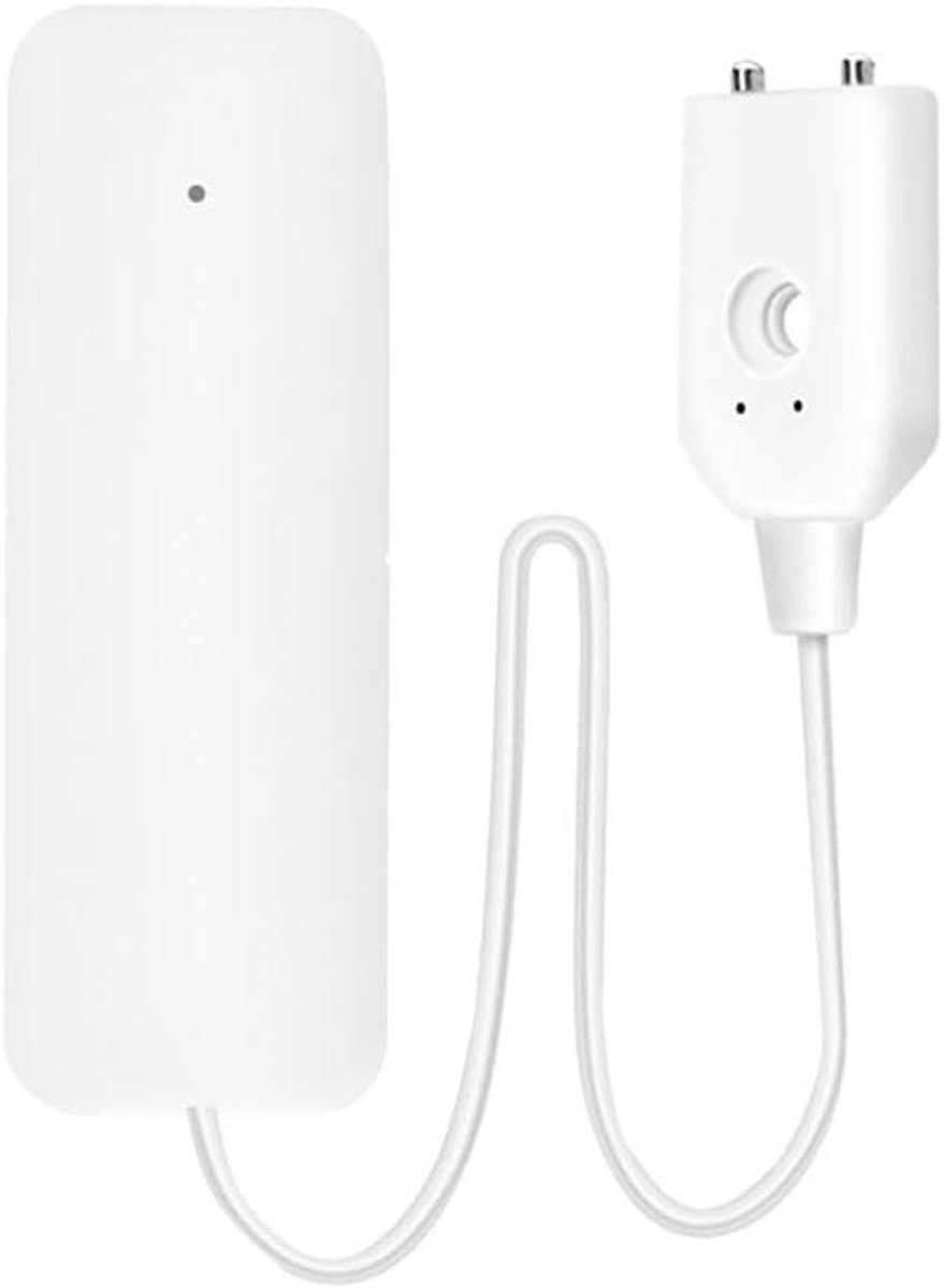 Lekkage Alarm - Waterdetector WiFi - Huis Beveiligen - Directe Meldingen - 60cm Kabel - Wit
