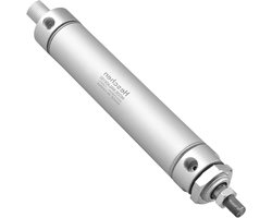 Lucht Cilinder - Pneumatische Cilinder - Industriële Automatisering - Dubbel Werkend - 40mm Boring 150mm Slag - Zilver
