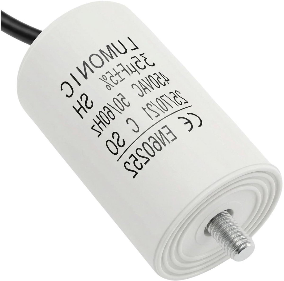 Startcondensator - Motorcondensator - Apparaten Starten - Zelfherstellend Membraan - 35µF 450V - Zwart