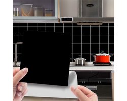 Zelfklevende Tegelstickers 15 x 15 cm - Waterdichte PVC Wandfolie voor Badkamer en Keuken, 96 Stuks voor Muurdecoratie en Renovatie