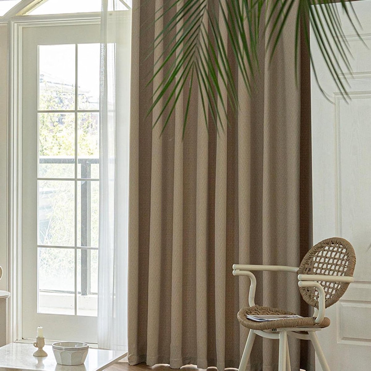 Verduisterende Gordijnen - Raambekleding - Ruimte Verduisteren - Extra Breed - 132 x 214 cm - Koffie