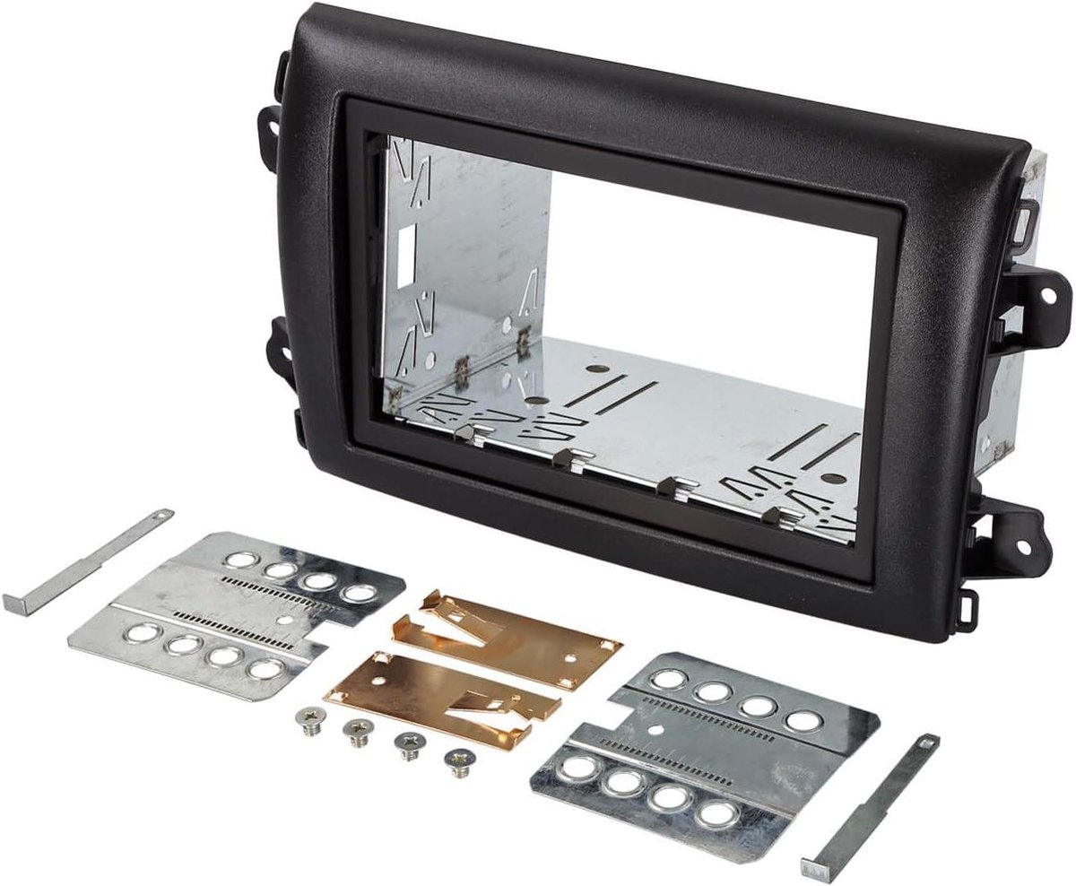 Inbouwframe Set - Radio Adapter - Auto Radio - Dubbele DIN - Fiat Ducato - Zwart
