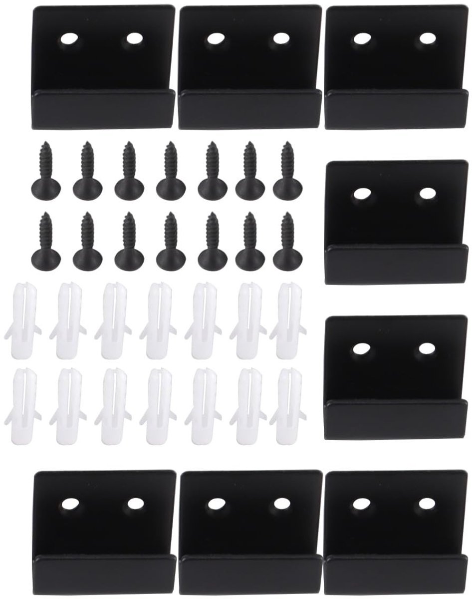 Allecto - U-vormige Beugels - RVS Spiegelbeugels - Veilig Ophangen - 8 Stuks - Hoogwaardige Bevestiging - Perfect voor Thuis - Geschikt voor Divers...