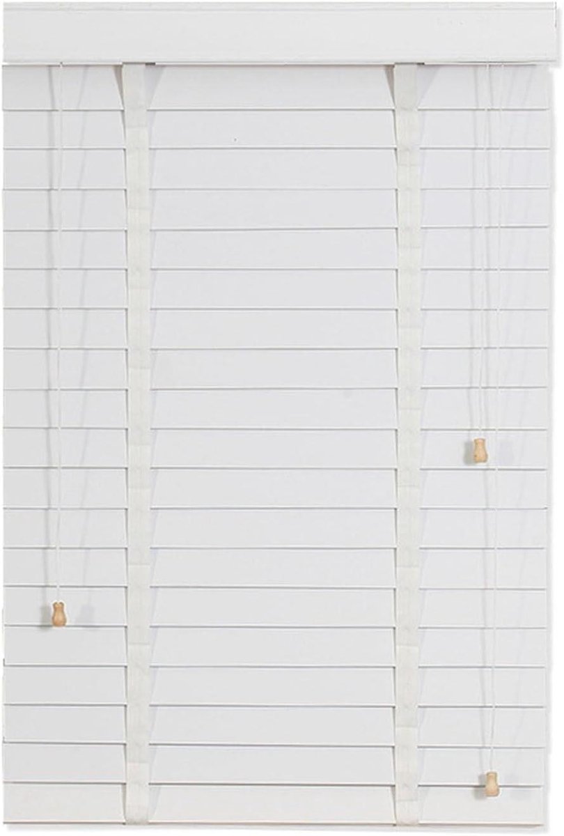 Houten Jaloezieën - Privacy Gordijn - Raam Decoratie - Massief Houten Lamellen - 110x160cm