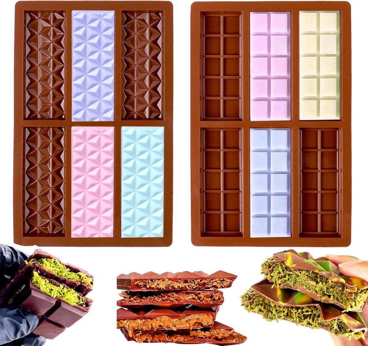 Siliconen Chocoladevorm voor het Maken van Creatieve Chocolade, Snoep en Desserts