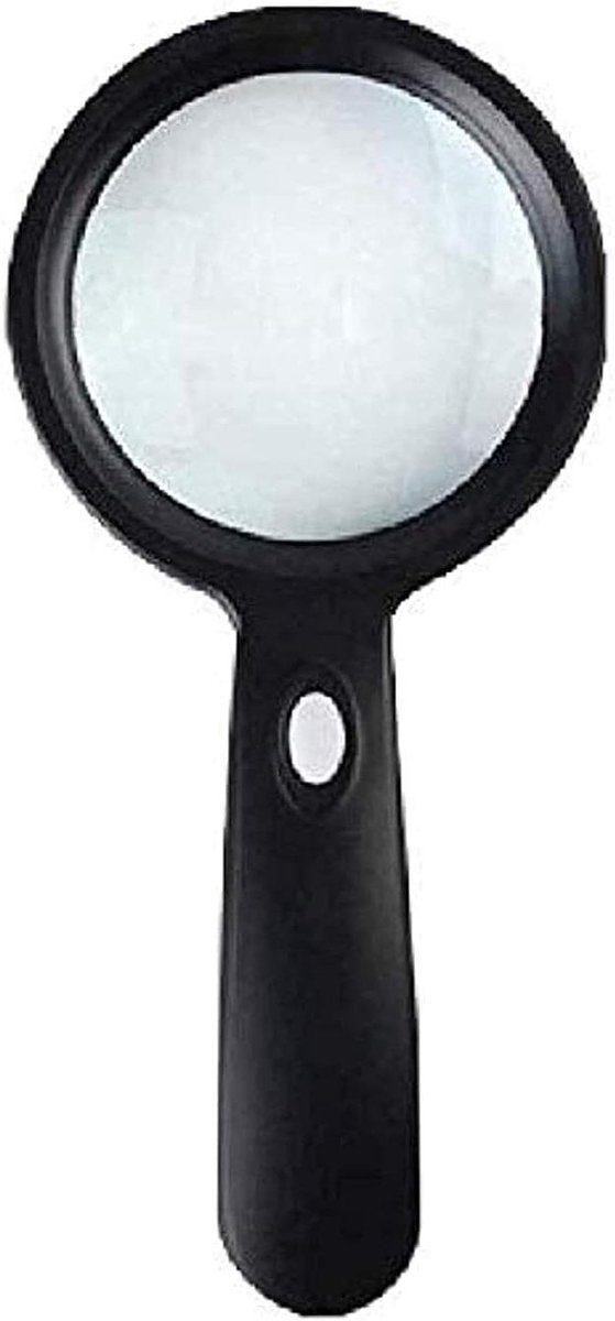 Vergrootglas met Lamp - Handloep HD - Antiek Identificatie - 12 LED Verlichting - 10 keer Vergroting - Zwart