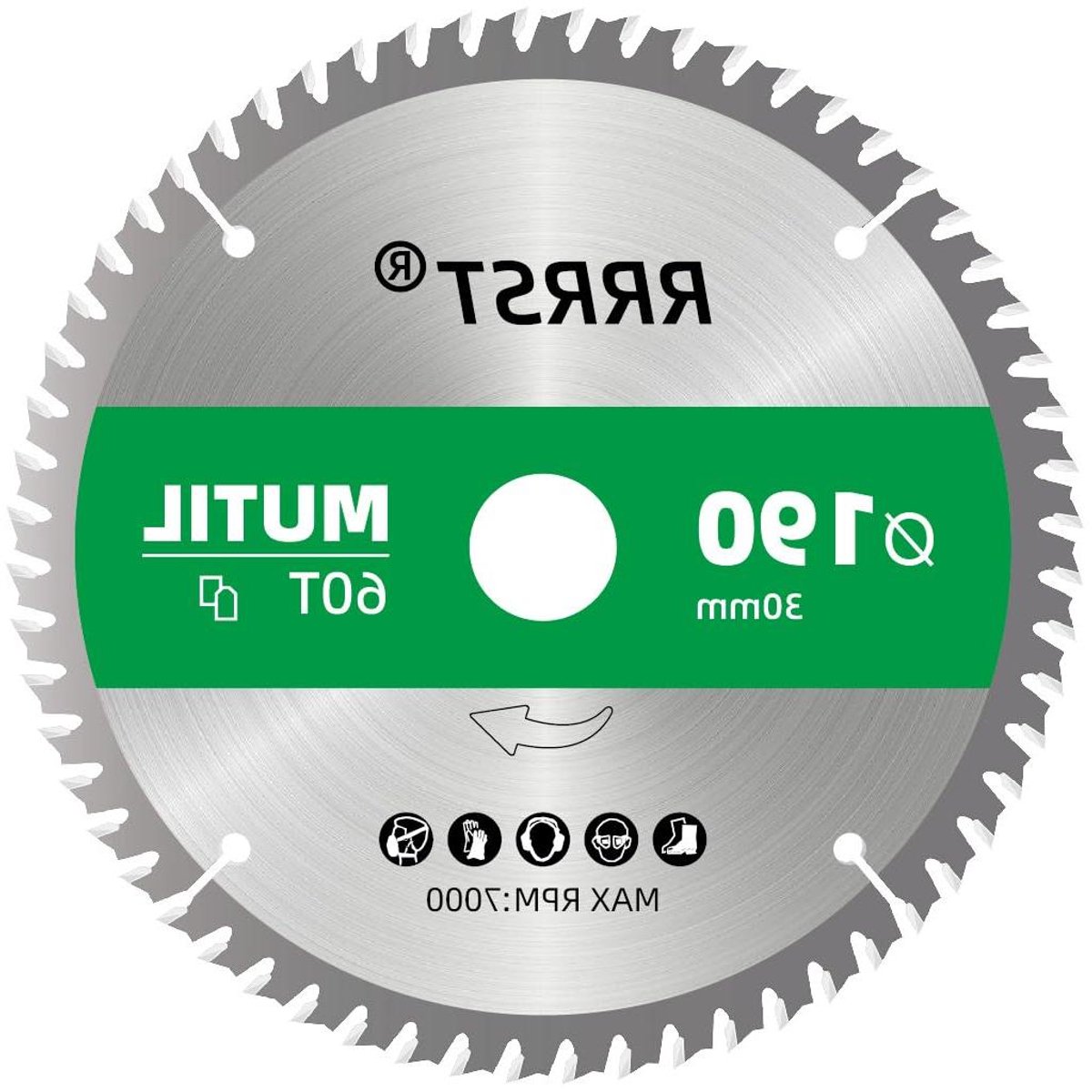 Cirkelzaagblad - Multi Materiaal - Precisie Zagen - Hardmetalen Tanden - 190 mm 60T - Zilver