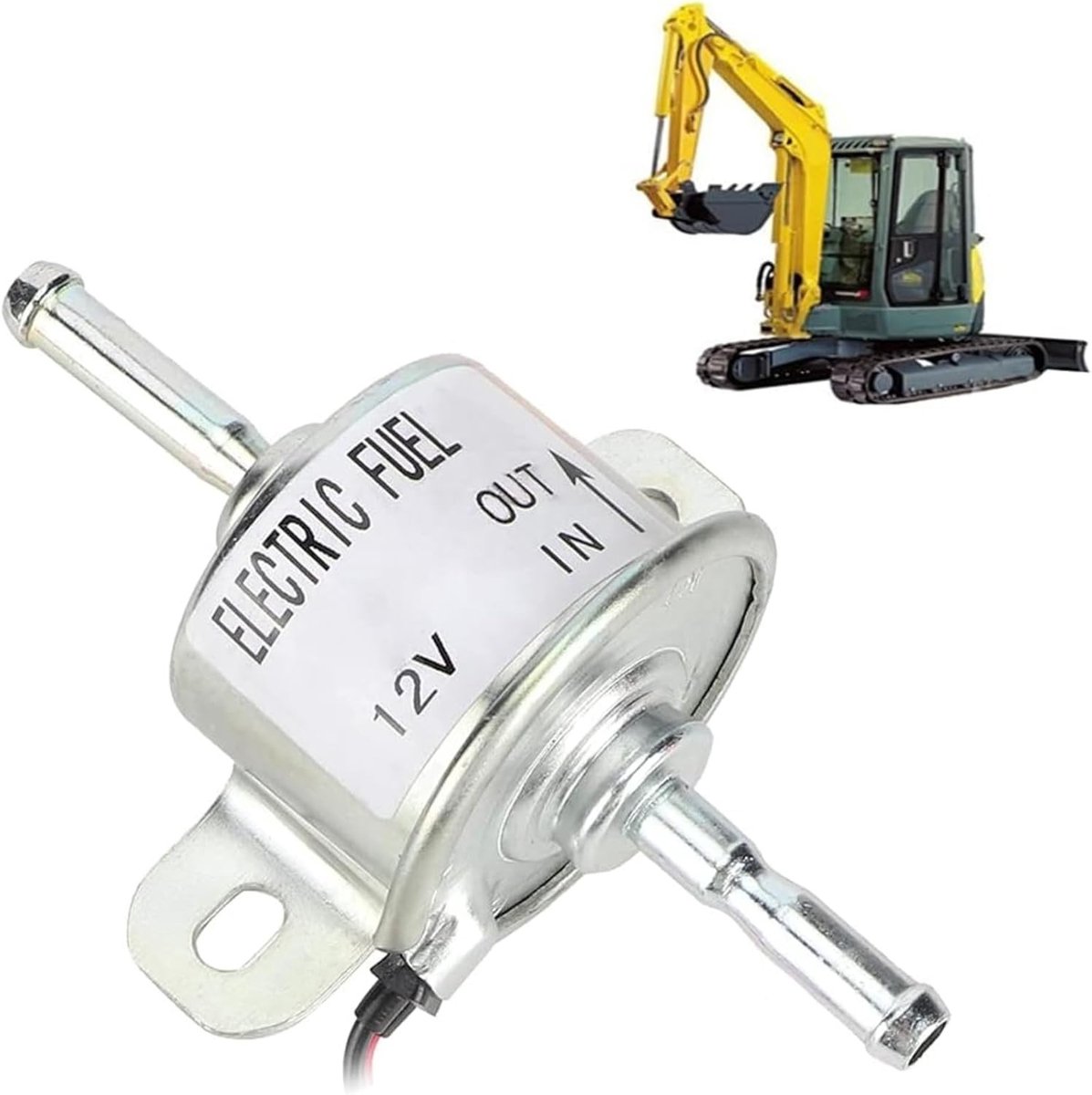 aladdien 12V Externe Elektrische Brandstof Toevoerpomp Vervanging voor 4TNV88 3TNV88-NHB NHBB 129612-52100 - Brandstofpomp - Vervangende Pomp - Hoge...