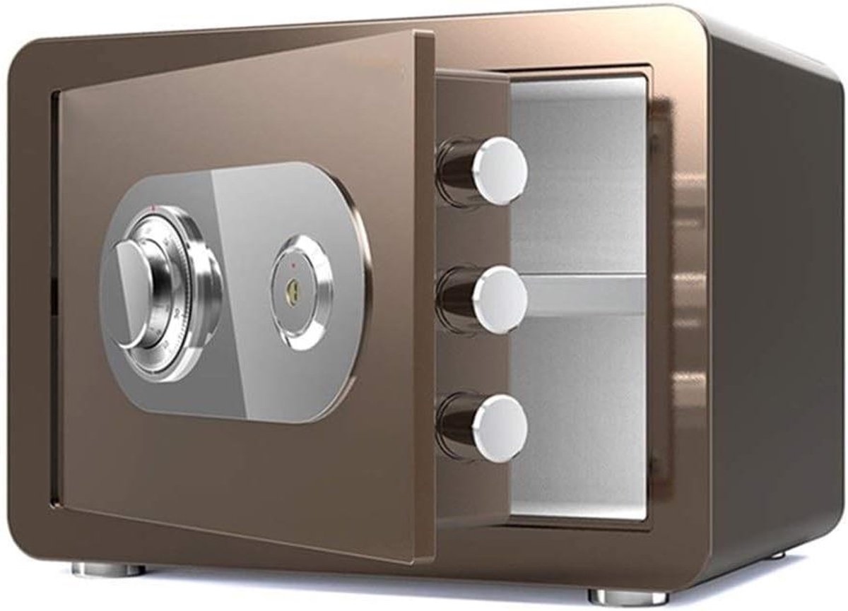 Brandwerende Kast - Kleine Kluis - Waardevolle Spullen - Mechanisch Slot - Compact Design - Zwart
