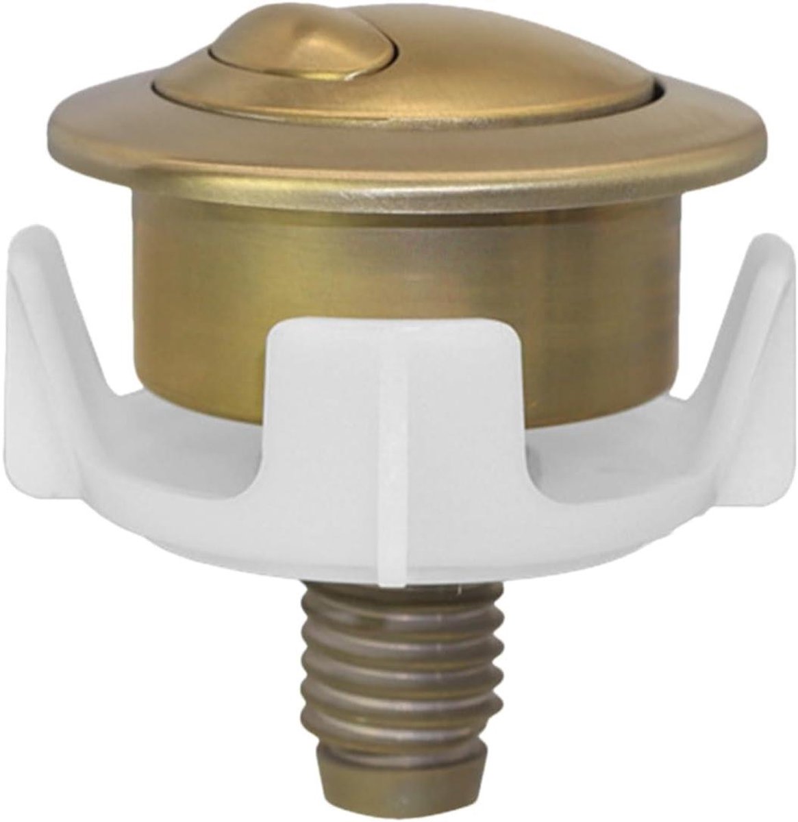 Toilet Knop - Spoelknop Drukker - Water Besparen - Twee Spoelopties - 54 x 37 mm - Chroom