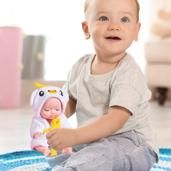 Simulatiepop Speelgoed - Echt uitziende pop - Kinderen Spelen - Beweegbare gewrichten - 11 cm - Wit — afbeelding 4