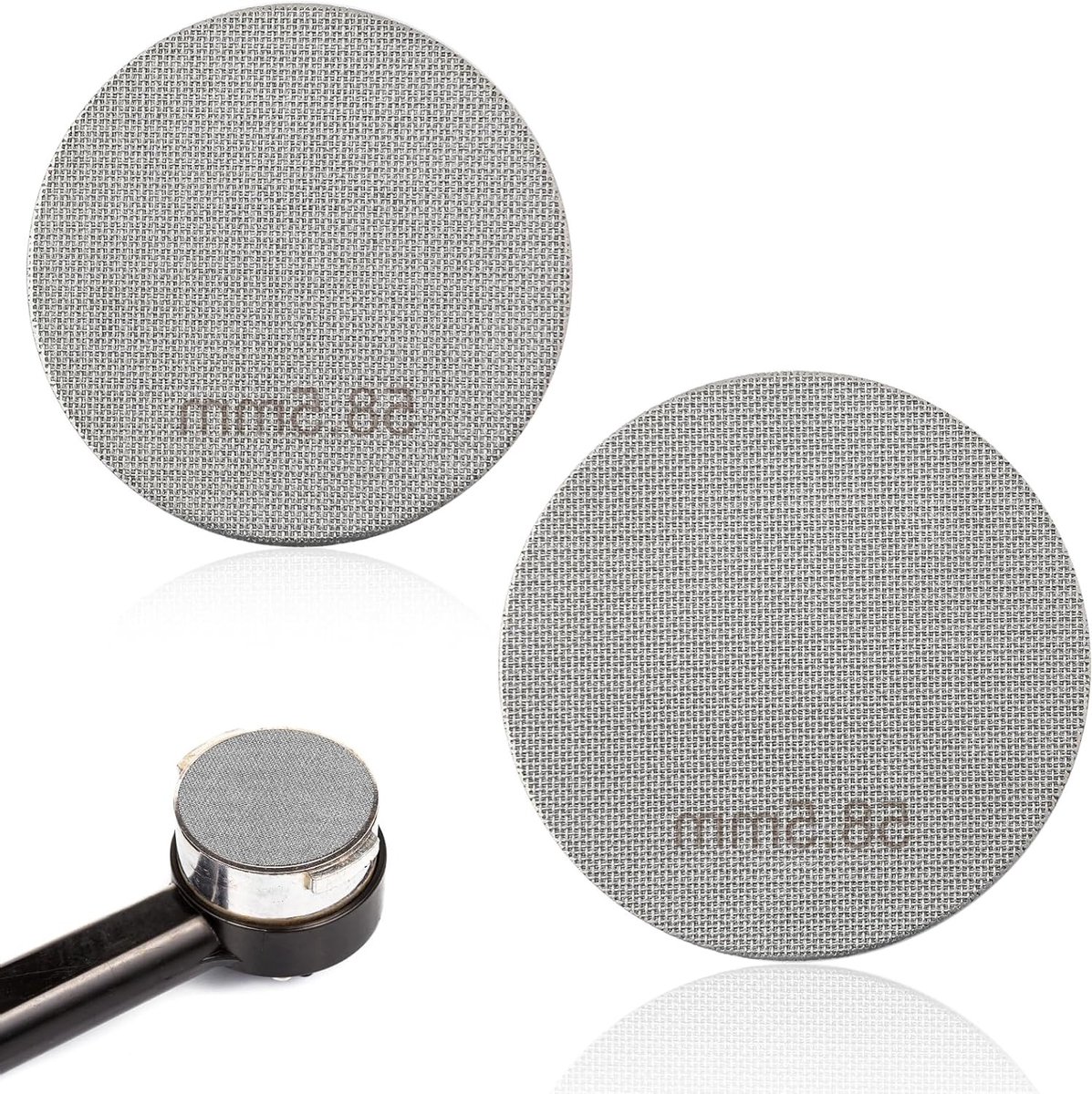 Allecta - Herbruikbare Espresso Filterhouder Puck-Zeef 51mm Roestvrij Staal 150 μm - Set van 2.