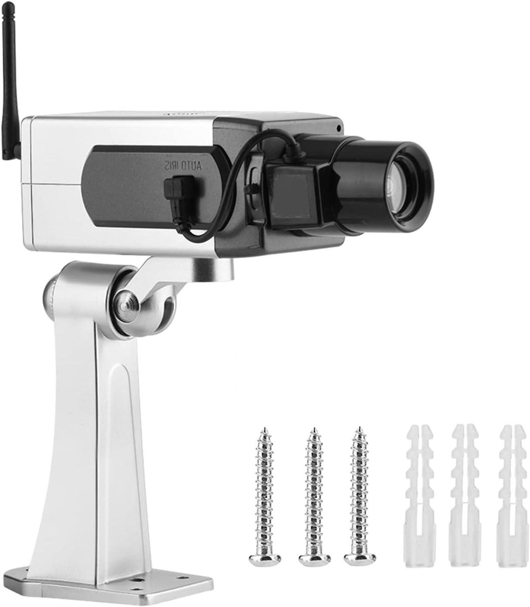Nepcamera - Dummy beveiliging - Algemene beveiliging - Automatische rotatie - 18 x 9 x 13 cm - Zwart