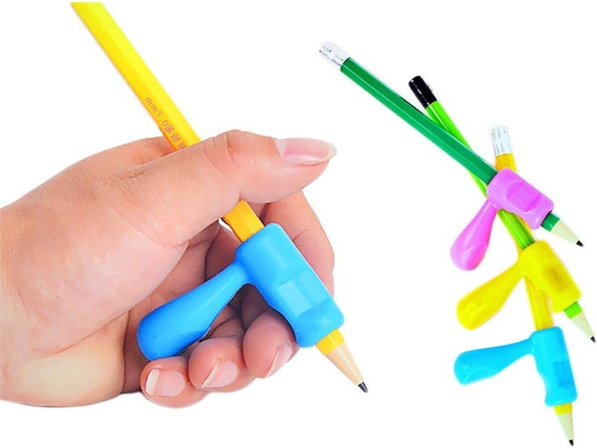 Handvatten voor potloden en kantoorbenodigdheden - Set van 6 stuks, ideaal voor school en kantoor