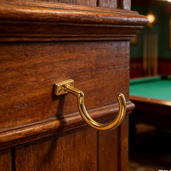Poolkeu rek - Keu houder - Biljartruimte organiseren - Versterkte constructie - 4-delig - Goud — afbeelding 4