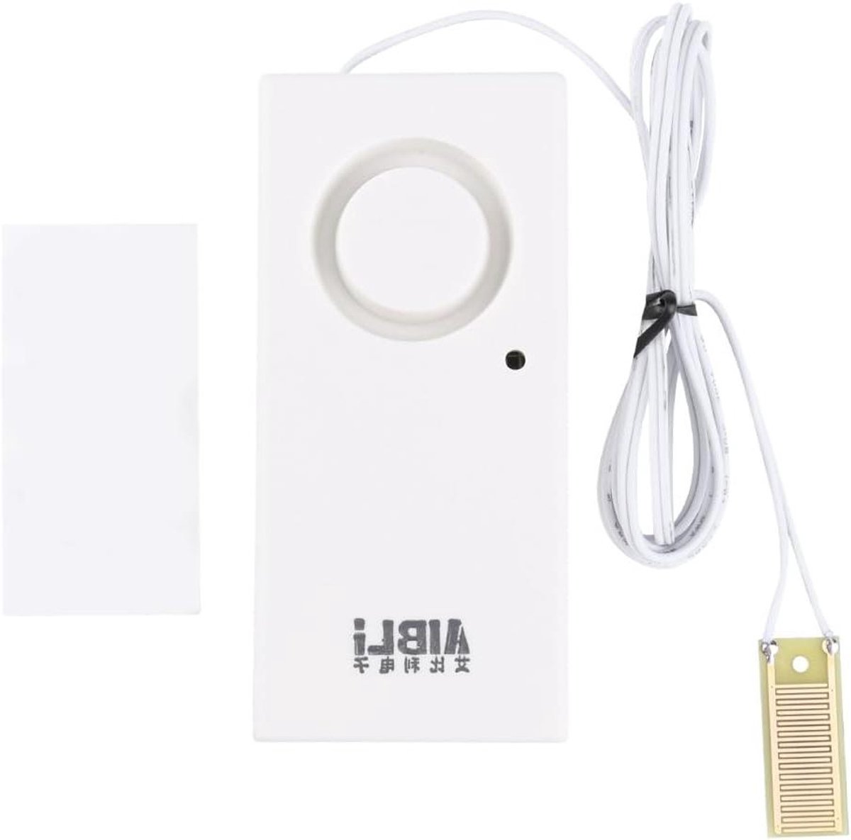 Waterlekdetector - Overloopalarm - Waterschade Voorkomen - 120dB Luid Alarm - 1 Meter Draad - Goud