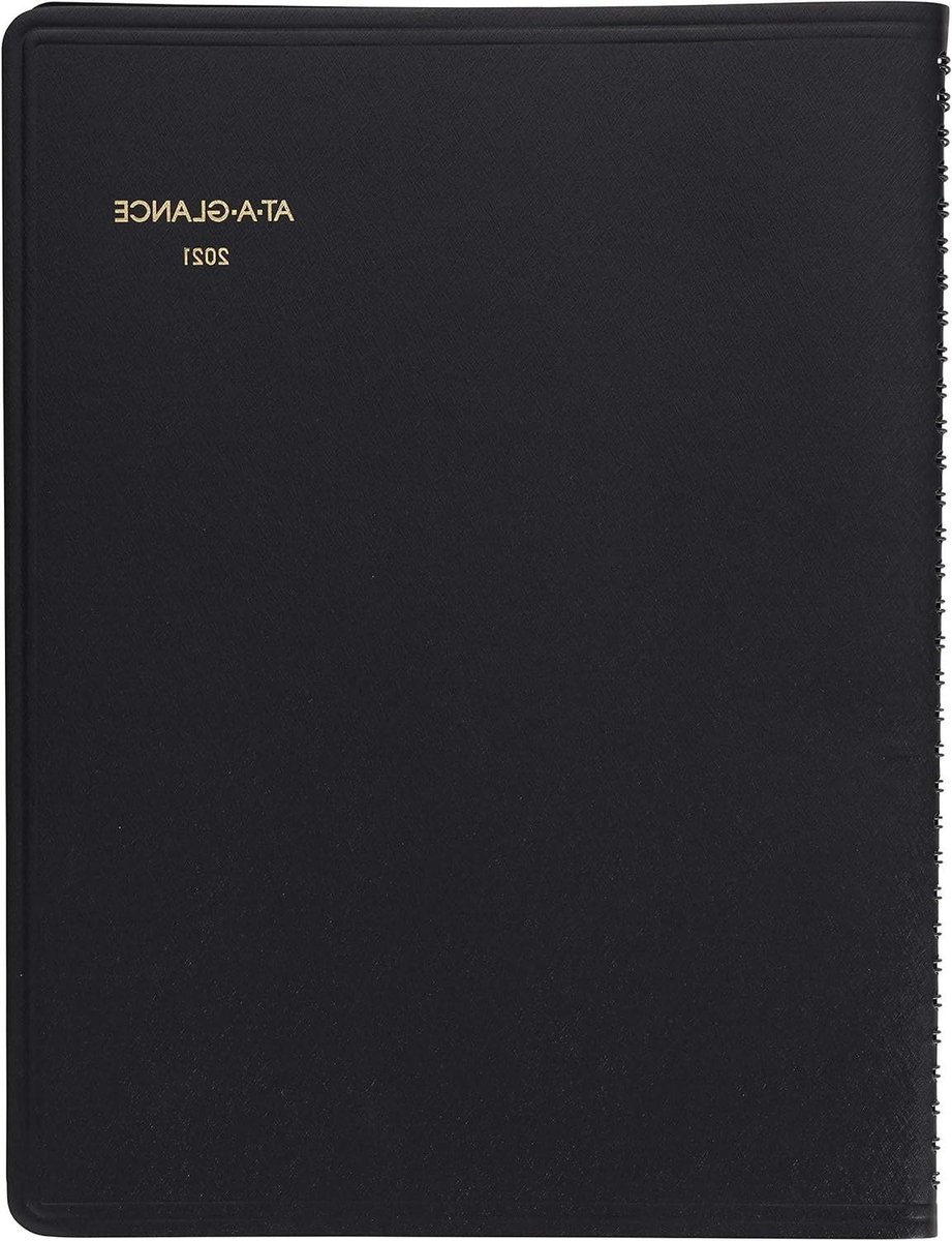Afsprakenboek Planner - Weekplanner Jaarplanner - Professioneel Plannen - Inktdichte Pagina's - 8-1/4 x 11 Inch - Zwart